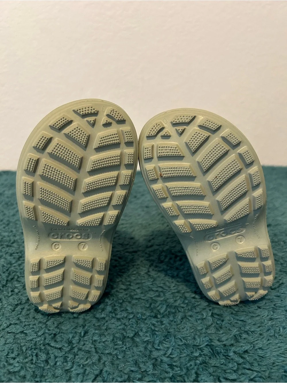 CROCS Kids Olive Green Rain & Snow Boots with Pull Handle